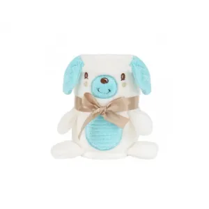 Κουβέρτα Αγκαλιάς & Λίκνου 3D Kikka Boo Puppy White | Προίκα Μωρού - Λευκά είδη στο Fatsules