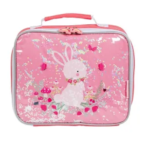 Ισοθερμική τσάντα φαγητού A Little Lovely Company Glitter Bunny Pink | Τσάντες στο Fatsules