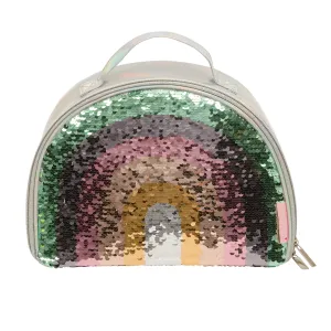 Ισοθερμική τσάντα φαγητού A Little Lovely Company Rainbow Sequin Silver | Back to School στο Fatsules