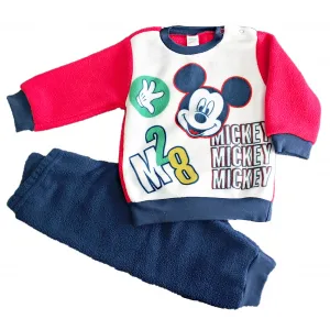 Ellepi Παιδική πιτζάμα Fleece Disney Baby Mickey Mouse Κόκκινο | ELLEPI Φθινόπωρο-Χειμώνας 2021/22 στο Fatsules