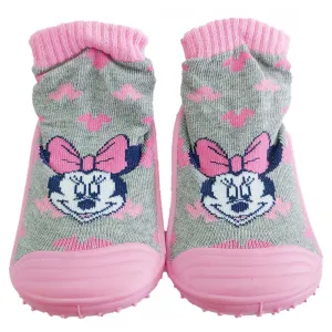 Ellepi Αντιολισθητικά καλτσοπαντοφλάκια Disney Baby Minnie Mouse Ροζ | Παιδικά παπούτσια στο Fatsules