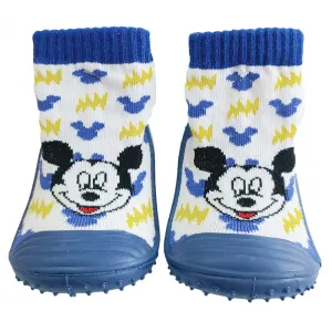 Ellepi Αντιολισθητικά καλτσοπαντοφλάκια Disney Baby Mickey Mouse Μπλε | Παιδικά παπούτσια στο Fatsules