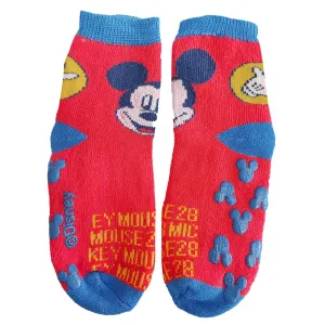 Ellepi Αντιολισθητικά καλτσάκια Disney Baby Mickey Mouse Κόκκινο | Εσώρουχα - Κάλτσες- Kαλσόν στο Fatsules
