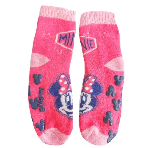 Ellepi Αντιολισθητικά καλτσάκια Disney Baby Minnie Mouse Φουξ | Κάλτσες - Καλσόν - κορδέλες - Στέκες - κοκαλάκια - σκούφοι - γάντια στο Fatsules