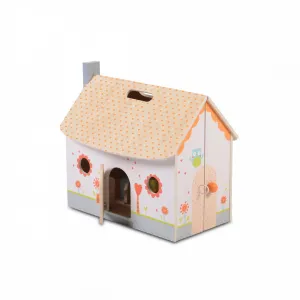 Ξύλινο πτυσσόμενο κουκλόσπιτο με έπιπλα και φιγούρες Cangaroo Wooden foldable doll house | Παιδικά παιχνίδια στο Fatsules