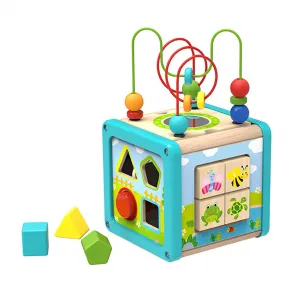 Ξύλινος κύβος πολλαπλών δραστηριοτήτων Cangaroo Tooky Toy Play cube | Παιδικά παιχνίδια στο Fatsules