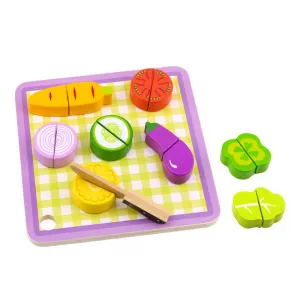 Ξύλινη επιφάνεια κοπής με λαχανικά Cangaroo Tooky Toy Play cutting - vegetables | Παιδικά παιχνίδια στο Fatsules