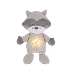Φωτεινός αγκαλίτσας Bebe Stars Raccoon Grey | Μαλακά-Κρεμαστά Παιχνίδια στο Fatsules