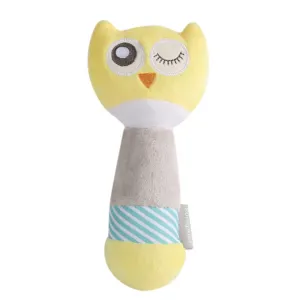 Λούτρινη κουδουνίστρα Bebe Stars Owl | Παιδικά παιχνίδια στο Fatsules