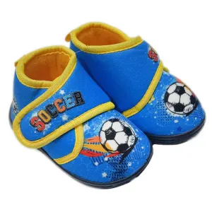 Παιδικά παντοφλάκια Ποδόσφαιρο Γαλάζιο | Παιδικά παπούτσια στο Fatsules