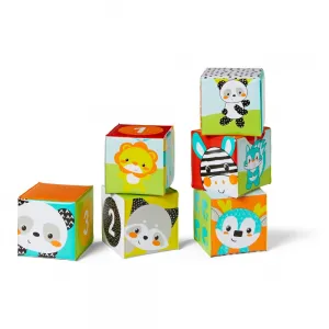 Παιχνίδι μπάνιου πολύχρωμοι φουσκωτοί κύβοι Infantino Bath Blocks | Παιδικά παιχνίδια στο Fatsules