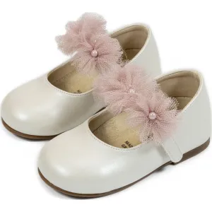 Babywalker μπαλαρίνες Εκρού Ροζ | Παιδικά παπούτσια στο Fatsules
