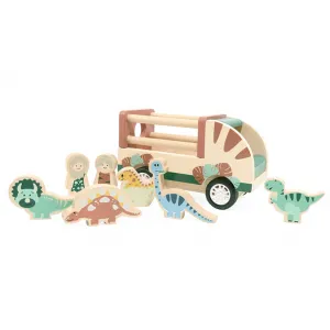 Ξύλινο φορτηγάκι με δεινόσαυρους Magni | Παιδικά παιχνίδια στο Fatsules
