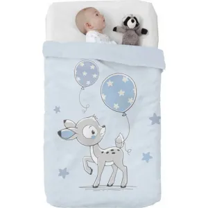 Ισπανική βελουτέ κουβέρτα Manterol Baby Vip 100x140cm 530 C8 Blue | Προίκα Μωρού - Λευκά είδη στο Fatsules