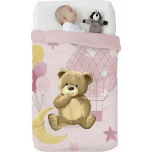 Ισπανική βελουτέ κουβέρτα Manterol Baby Vip 75x100cm 528 C04 Pink | Προίκα Μωρού - Λευκά είδη στο Fatsules