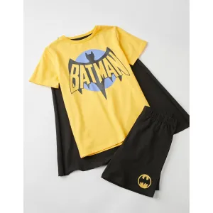 Batman σετ πιτζάμες Zippy Κίτρινο Μαύρο | Παιδικές Πιτζάμες στο Fatsules