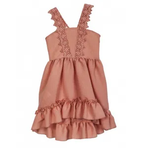 M&B Kid's Fashion Φόρεμα με δαντέλα Σομόν | Φορέματα στο Fatsules
