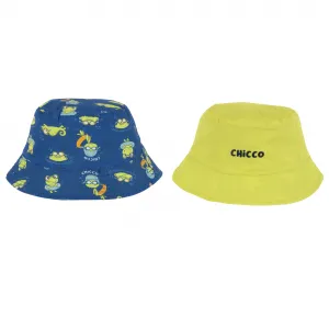 Chicco Καπέλο διπλής όψης "Frogs" Μπλε-Λαχανί | Καπέλα στο Fatsules
