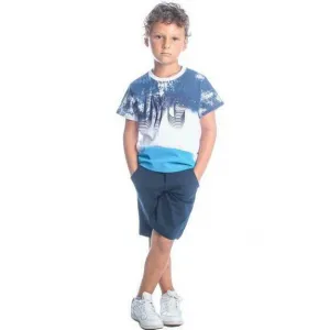 Joyce σετ μπλούζα και σορτς JYC Colors Μπλε | Παιδικά ρούχα στο Fatsules