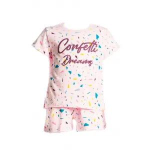 Dreams Παιδική πιτζάμα Confetti Dreams Ροζ | Εσώρουχα - πυτζάμες για κορίτσια στο Fatsules