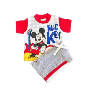Disney Baby Mickey Mouse Βρεφικό σύνολο-σετ Ellepi Κόκκινο-Γκρι | Βρεφικά Ρούχα - Όλα τα προιόντα στο Fatsules