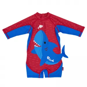 Αντιηλιακό φορμάκι Zoocchini UPF50 Surf Suit Blue Shark | Μαγιό - Πόντσο - Πετσέτες Παραλίας - Καπέλα Με Ηλιακή Προστασία στο Fatsules