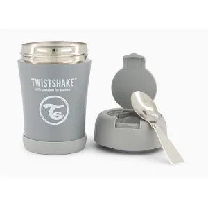 Ισοθερμικό δοχείο φαγητού Twistshake 350 ml Pastel Grey | Βρεφανάπτυξη στο Fatsules