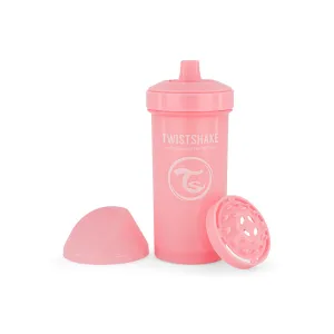 Εκπαιδευτικό κύπελλο Twistshake Mini Cup 360ml 12+Μηνών Pastel Pink Με μίξερ φρούτων | Βρεφανάπτυξη στο Fatsules