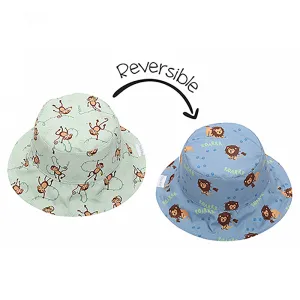 Καπέλο διπλής όψης FlapJackKids UPF50+ αδιάβροχο Lion/Monkey (Medium) | ΚΑΛΟΚΑΙΡΙΝΑ στο Fatsules