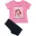 Παιδικό Σετ σορτς κολάν με μπλούζα Joyce Ροζ Mαύρο | Joyce Άνοιξη-Καλοκαίρι 2021 στο Fatsules