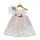 Mi Chiamo Βαπτιστικό φόρεμα δαντελένιο  Λευκό-Σάπιο Μήλο | Γάμος - Βάπτιση στο Fatsules