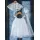 Mkd Βαπτιστικό φόρεμα δαντελένιο με ζακετάκι και κορδέλα Λευκό | Γάμος - Βάπτιση στο Fatsules