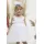 Mi Chiamo Βαπτιστικό φόρεμα με δαντέλα-τούλι φρουφρού πουά Λευκό | Βάπτιση στο Fatsules