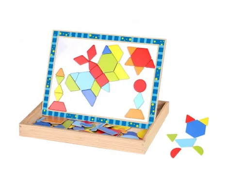 Ξύλινος Μαγνητικός Πίνακας με Σχήματα TKF027 Tooky toys | Εκπαιδευτικά και Δραστηριοτήτων στο Fatsules