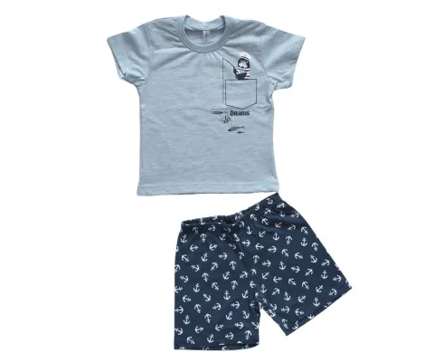 DREAMS πιτζάμα Fishes Γαλάζιο | Εσώρουχα - πιτζάμες για αγόρια στο Fatsules