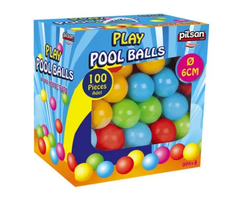 Σετ χρωματιστές μπάλες πισίνας Cangaroo Pilsan 100τεμ. Play Pool Balls | Παιδικά παιχνίδια στο Fatsules