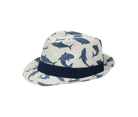 Ψάθινο καπέλο FlapJackKids UPF 50+ Fedora Hats Shark | ΚΑΛΟΚΑΙΡΙΝΑ στο Fatsules