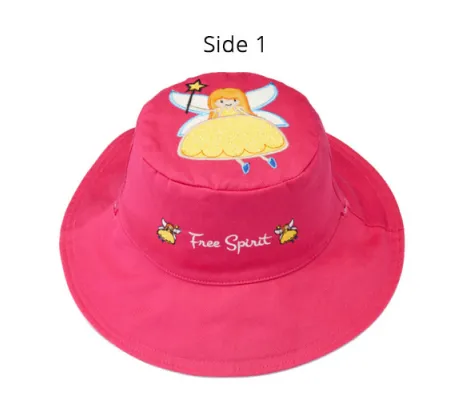 Καπέλο διπλής όψης FlapJackKids UPF 50+ Princess/Unicorn | ΚΑΛΟΚΑΙΡΙΝΑ στο Fatsules