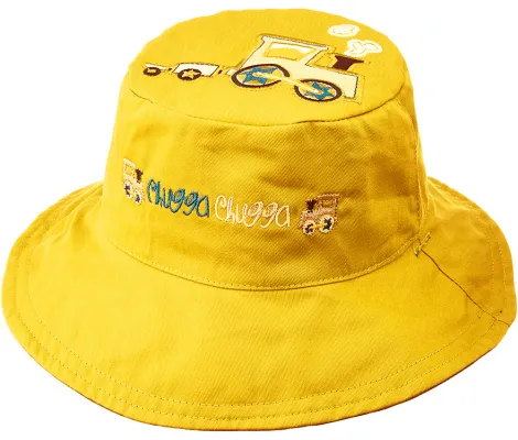 Καπέλο διπλής όψης FlapJackKids UPF 50+ Τρενάκι | ΚΑΛΟΚΑΙΡΙΝΑ στο Fatsules