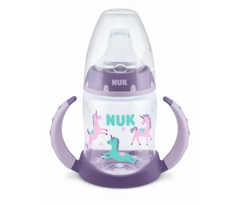 Εκπαιδευτικό μπιμπερό NUK First Choice Plus 150ml 6-18 Μηνών με δείκτη ελέγχου θερμοκρασίας Μωβ | Βρεφανάπτυξη στο Fatsules
