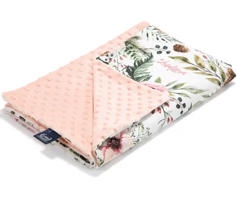 Λεπτή βρεφική κουβερτούλα La Millou Wild Blossom Powder 100x80cm Pink | Προίκα Μωρού - Λευκά είδη στο Fatsules