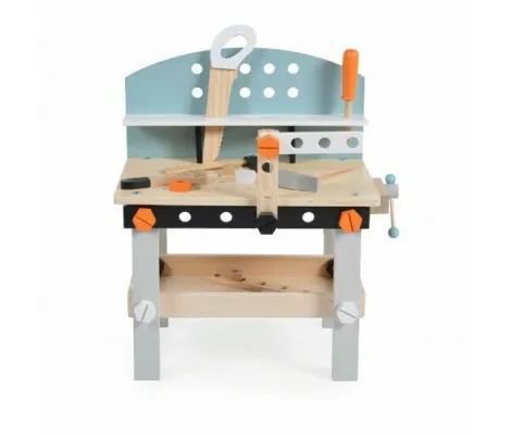 Ξύλινος πάγκος με εργαλεία Cangaroo Moni Toys Wooden Work Bench | Παιδικά παιχνίδια στο Fatsules