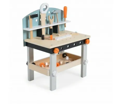Ξύλινος πάγκος με εργαλεία Cangaroo Moni Toys Wooden Work Bench | Παιδικά παιχνίδια στο Fatsules