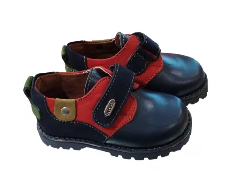 Δερμάτινα παπούτσια με βέλκρο Μπλε σκούρο Bebelite | Shoes winter 2022 στο Fatsules