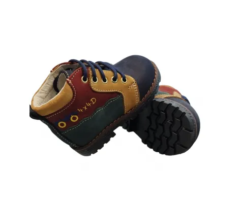 Δερμάτινα δετά suede μποτάκια Πολύχρωμα Dambo | Παιδικά Παπούτσια στο Fatsules