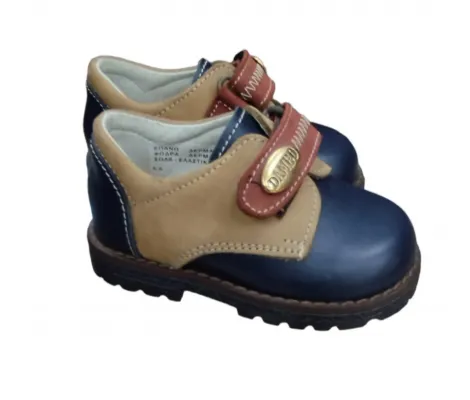 Δερμάτινα casual παπούτσια Μπλε Καφέ Dambo | Παιδικά Παπούτσια στο Fatsules