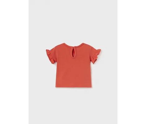 Mayoral Σετ 2 μπλουζάκια κοντομάνικα πορτοκαλί | Βρεφικά μπλουζάκια-πουλόβερ στο Fatsules
