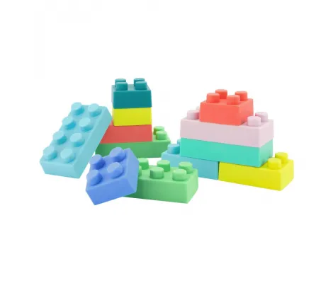 Εκπαιδευτικό παιχνίδι μαλακά τουβλάκια Super Soft Building Blocks Infantino 0+ | Εκπαιδευτικά και Δραστηριοτήτων στο Fatsules