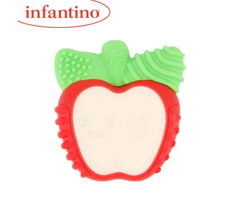 Μασητικό Infantino Lil Nibbles Vibrating Teether Apple 0+ | Βρεφικές Κουδουνίστρες - Μασητικά στο Fatsules