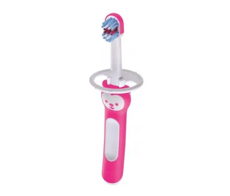 Mam Βρεφική Οδοντόβουρτσα Ροζ για 5m+ | Μασητικά μωρού - Βρεφικές οδοντόβουρτσες στο Fatsules